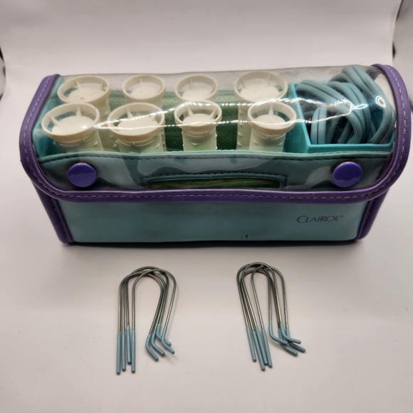 Vintage Clairol Travel Hot Roller Set with Clips Tested Works - Picture 3 of 6